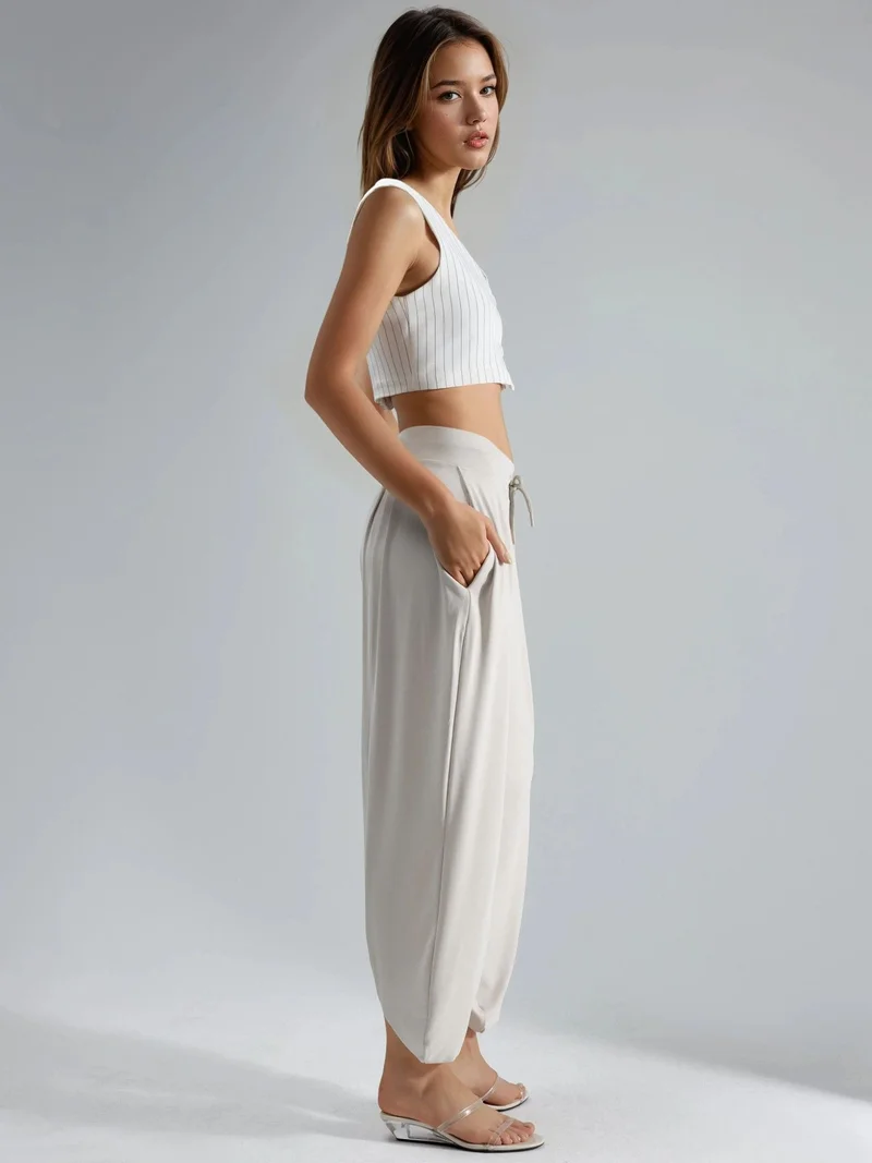 هيكاب بنطلون رياضي بخصر متوسط من مجموعة بوسم